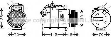 Prasco BWK348 - Компресор, климатизация vvparts.bg