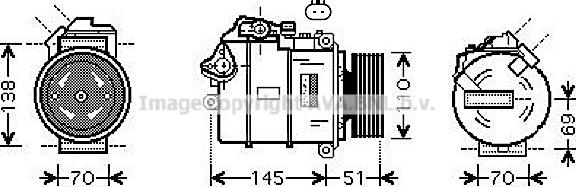 Prasco BWK384 - Компресор, климатизация vvparts.bg