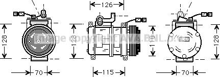 Prasco BWK231 - Компресор, климатизация vvparts.bg