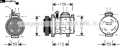 Prasco BWK228 - Компресор, климатизация vvparts.bg