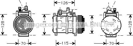 Prasco BWK227 - Компресор, климатизация vvparts.bg