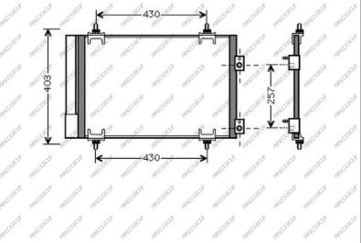 Prasco CI424C002 - Кондензатор, климатизация vvparts.bg