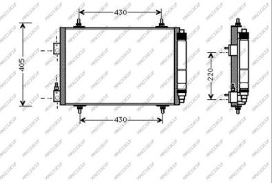 Prasco CI520C001 - Кондензатор, климатизация vvparts.bg