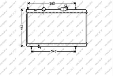 Prasco CI520R001 - Радиатор, охлаждане на двигателя vvparts.bg