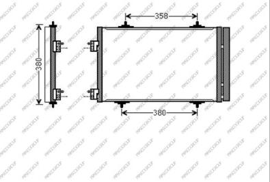 Prasco CI523C005 - Кондензатор, климатизация vvparts.bg