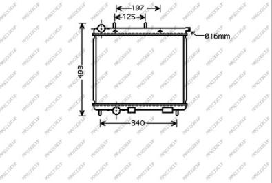 Prasco CI304R002 - Радиатор, охлаждане на двигателя vvparts.bg