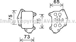 Prasco CN3309 - Маслен радиатор, двигателно масло vvparts.bg