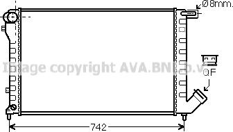 Prasco CN2195 - Радиатор, охлаждане на двигателя vvparts.bg