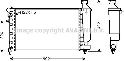 Prasco CN2117 - Радиатор, охлаждане на двигателя vvparts.bg