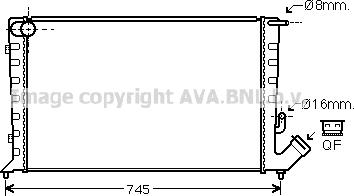 Prasco CN2211 - Радиатор, охлаждане на двигателя vvparts.bg