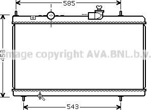 Prasco CN2228 - Радиатор, охлаждане на двигателя vvparts.bg