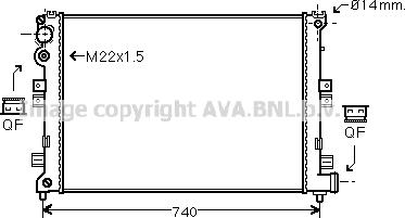 Prasco CNA2089 - Радиатор, охлаждане на двигателя vvparts.bg