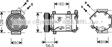 Prasco CNAK242 - Компресор, климатизация vvparts.bg