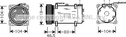 Prasco CNK160 - Компресор, климатизация vvparts.bg