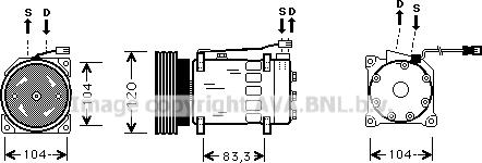 Prasco CNK175 - Компресор, климатизация vvparts.bg