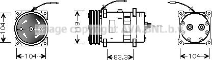 Prasco CNK176 - Компресор, климатизация vvparts.bg