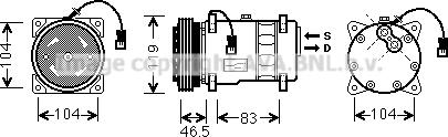 Prasco CNK258 - Компресор, климатизация vvparts.bg