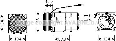 Prasco CNK257 - Компресор, климатизация vvparts.bg