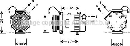 Prasco CNK217 - Компресор, климатизация vvparts.bg