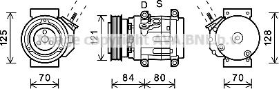 Prasco CTK037 - Компресор, климатизация vvparts.bg