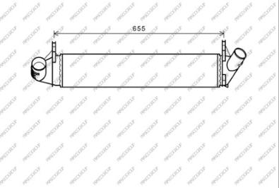 Prasco DA320N001 - Интеркулер (охладител за въздуха на турбината) vvparts.bg