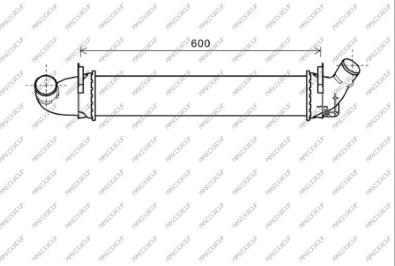 Prasco DA320N002 - Интеркулер (охладител за въздуха на турбината) vvparts.bg
