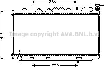 Prasco DN2094 - Радиатор, охлаждане на двигателя vvparts.bg