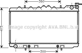 Prasco DN2097 - Радиатор, охлаждане на двигателя vvparts.bg