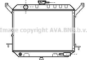 Prasco DN2147 - Радиатор, охлаждане на двигателя vvparts.bg