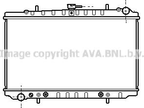 Prasco DN2152 - Радиатор, охлаждане на двигателя vvparts.bg