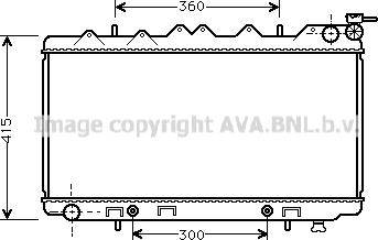 Prasco DN2137 - Радиатор, охлаждане на двигателя vvparts.bg