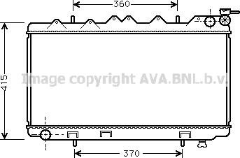 Prasco DN2135 - Радиатор, охлаждане на двигателя vvparts.bg