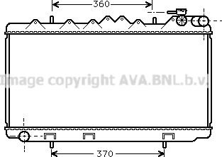 Prasco DN2122 - Радиатор, охлаждане на двигателя vvparts.bg