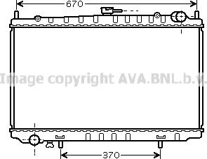 Prasco DN2318 - Радиатор, охлаждане на двигателя vvparts.bg