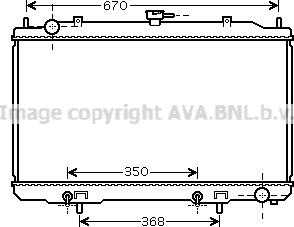 Prasco DN2320 - Радиатор, охлаждане на двигателя vvparts.bg