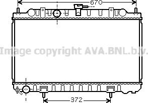 Prasco DN2245 - Радиатор, охлаждане на двигателя vvparts.bg