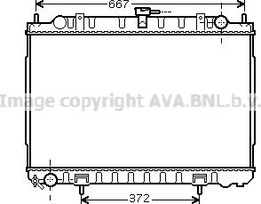 Prasco DN2240 - Радиатор, охлаждане на двигателя vvparts.bg