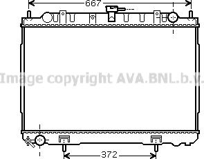 Prasco DN2241 - Радиатор, охлаждане на двигателя vvparts.bg