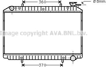 Prasco DN2214 - Радиатор, охлаждане на двигателя vvparts.bg