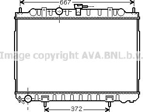 Prasco DN2238 - Радиатор, охлаждане на двигателя vvparts.bg