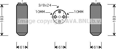 Prasco DND231 - Изсушител, климатизация vvparts.bg