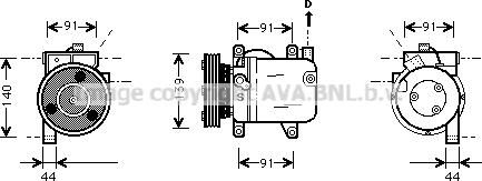 Prasco DNK001 - Компресор, климатизация vvparts.bg