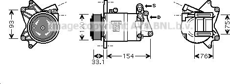 Prasco DNK321 - Компресор, климатизация vvparts.bg