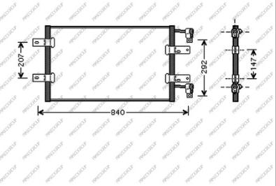 Prasco DS950C005 - Кондензатор, климатизация vvparts.bg