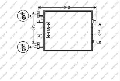 Prasco DS952C003 - Кондензатор, климатизация vvparts.bg