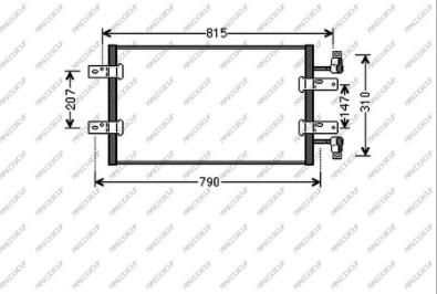 Prasco DS952C002 - Кондензатор, климатизация vvparts.bg