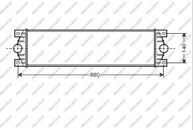 Prasco DS960N001 - Интеркулер (охладител за въздуха на турбината) vvparts.bg