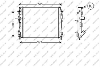 Prasco DS917R012 - Радиатор, охлаждане на двигателя vvparts.bg