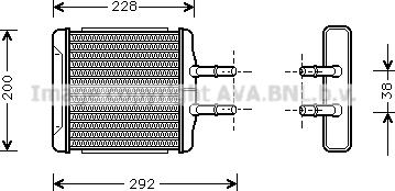 Prasco DW6027 - Топлообменник, отопление на вътрешното пространство vvparts.bg