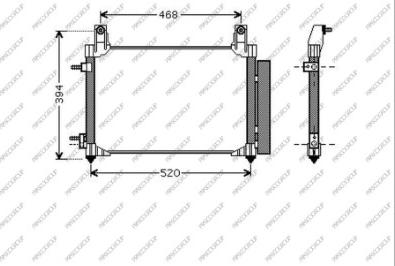 Prasco DW324C002 - Кондензатор, климатизация vvparts.bg